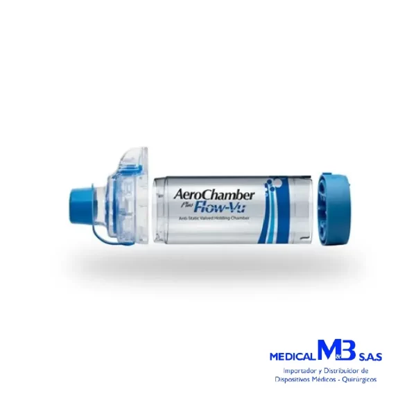 AEROCHAMBER PLUS FLOW-VU con boquilla para mayores de 5 años - Medical M&B Tienda