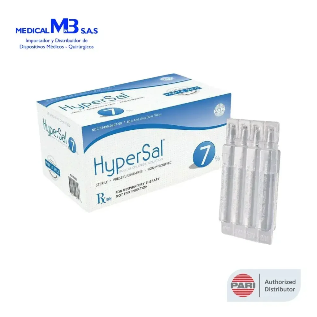 HyperSal SSH Concentración al 7% - Solución Salina Hipertónica - Medical M&B Tienda
