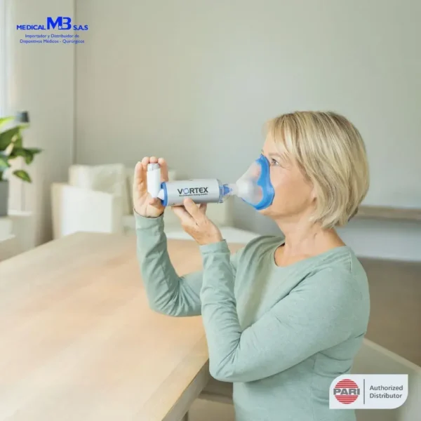 Inhalocámara PARI Vortex con Mascarilla Azul Niño Adulto - Medical M&B