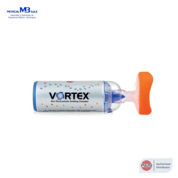 Inhalocámara PARI Vortex con Mascarilla Naranja Bebes - Medical M&B