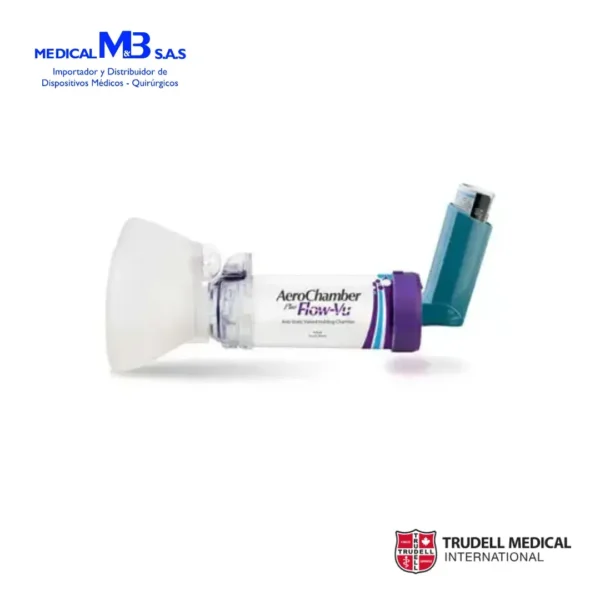 AEROCHAMBER PLUS FLOW-VU con máscara mediana para niños y adultos (+5 años) - Medical M&B