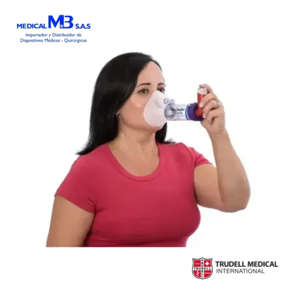 AEROCHAMBER PLUS FLOW-VU con máscara mediana para niños y adultos (+5 años) - Medical M&B