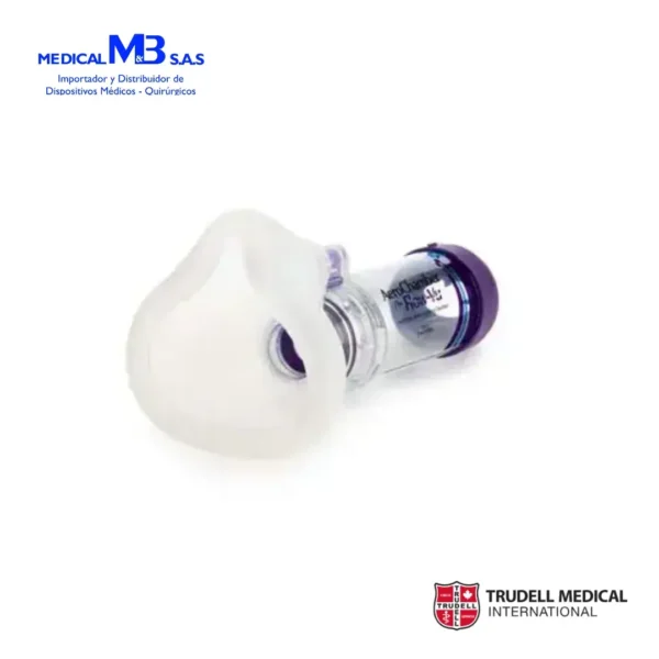 AEROCHAMBER PLUS FLOW-VU con máscara mediana para niños y adultos (+5 años) - Medical M&B