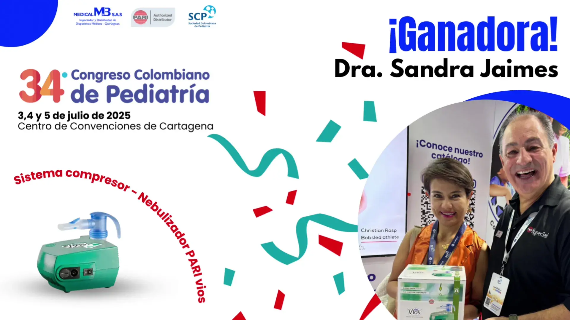 Ganadora Sorteo PARI VIOS - Congreso Pediatria